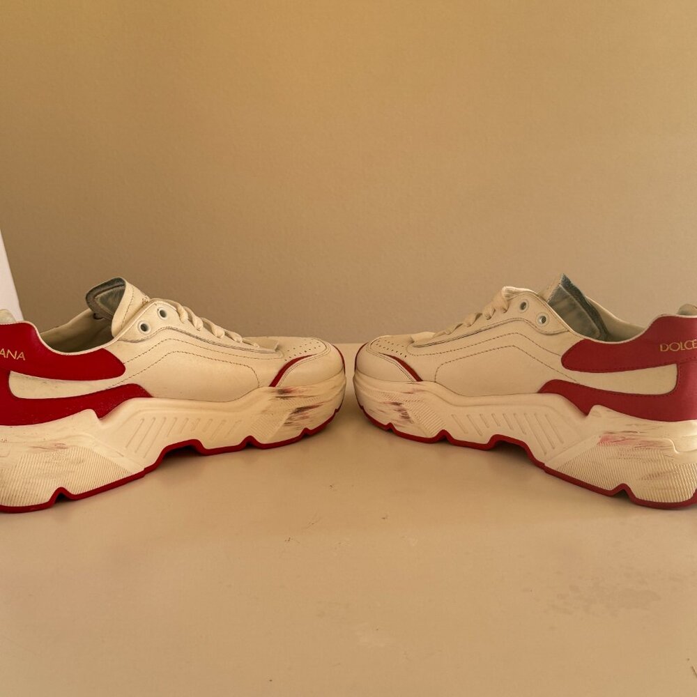 Dolce & Gabbana Daymaster Low 'White Red' sneakers trainers Men’s 8 US (UK 7) - Picture 7 of 10